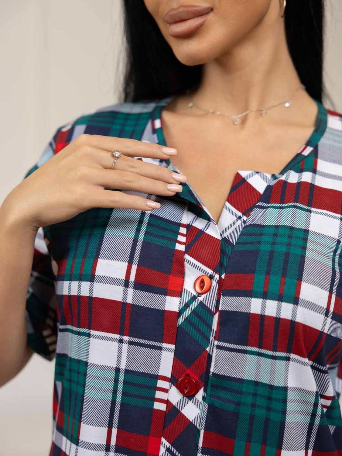 Текс-плюс Халат 576817 00-00246267 Зеленый,красный