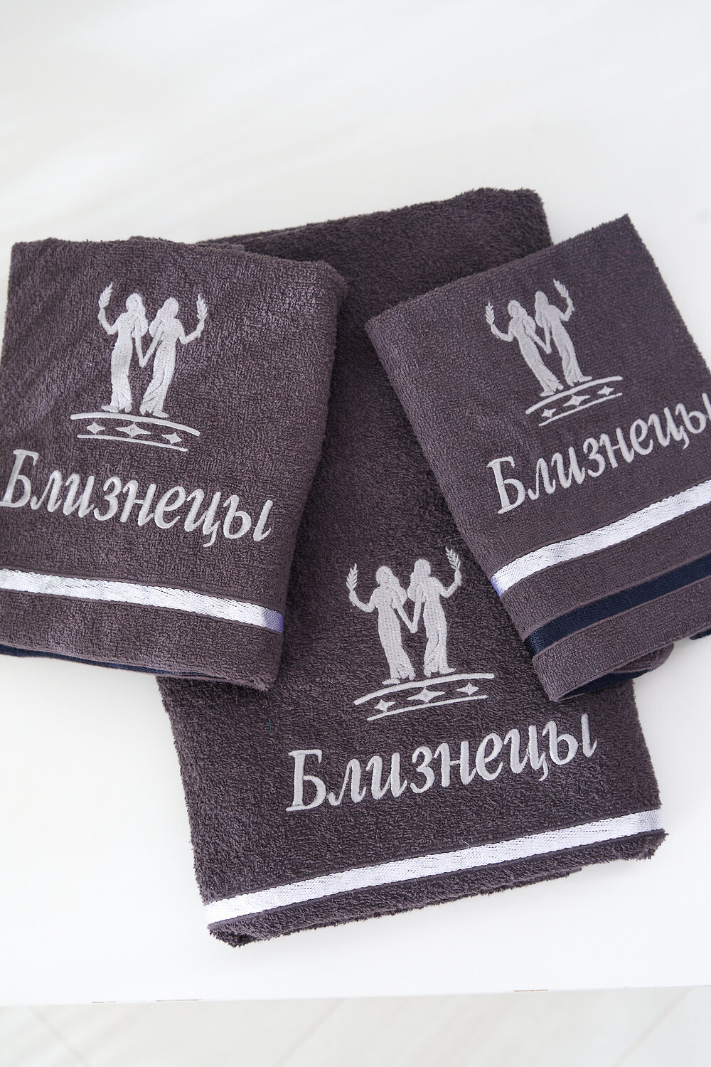 Натали Полотенце 576842 14418 графит+близнецы