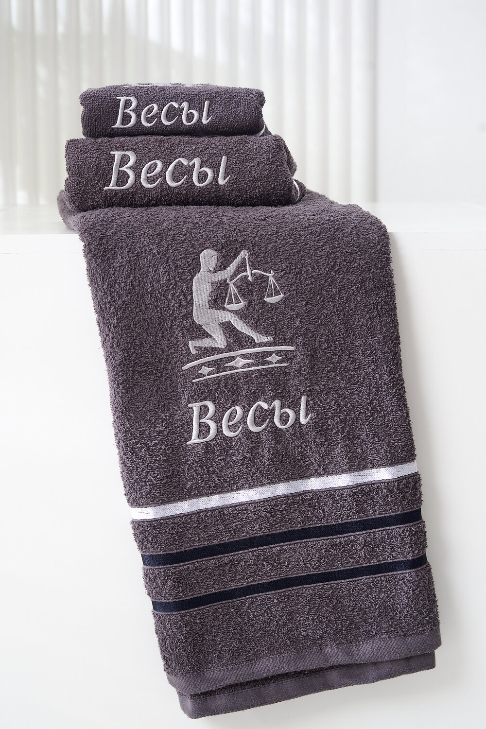 Натали Полотенце 576843 14418 графит+весы