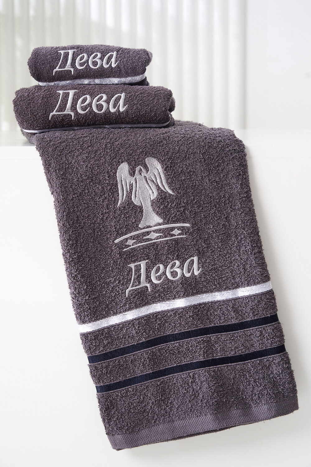 Натали Полотенце 576845 14418 графит+дева
