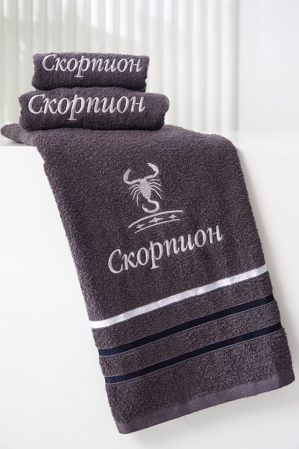 Натали Полотенце 576850 14418 графит+скорпион