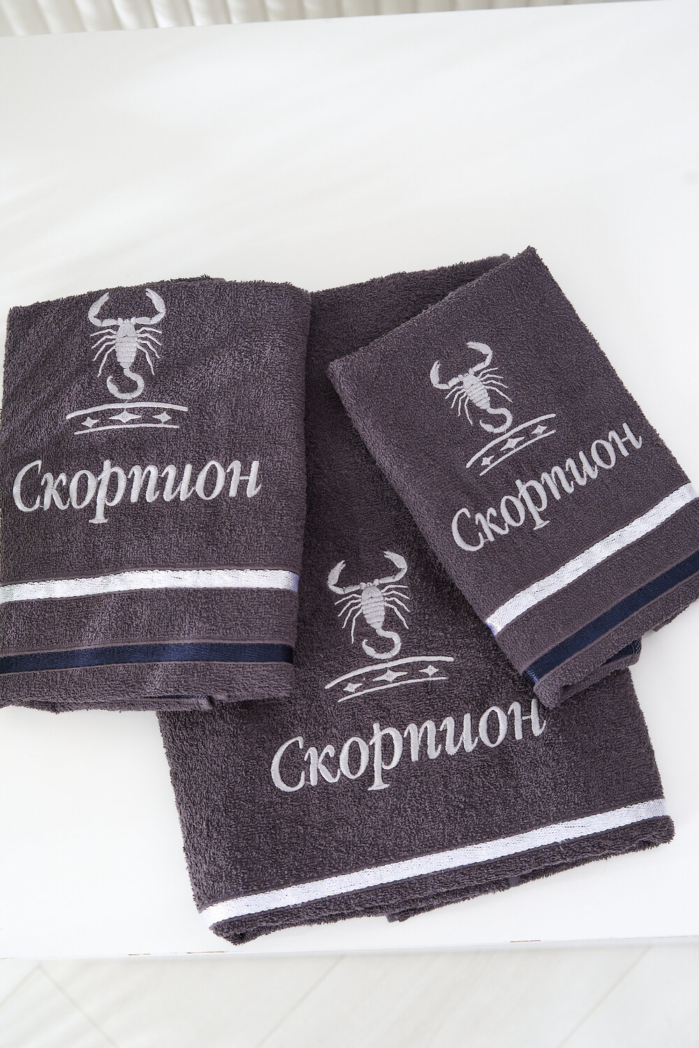 Натали Полотенце 576850 14418 графит+скорпион