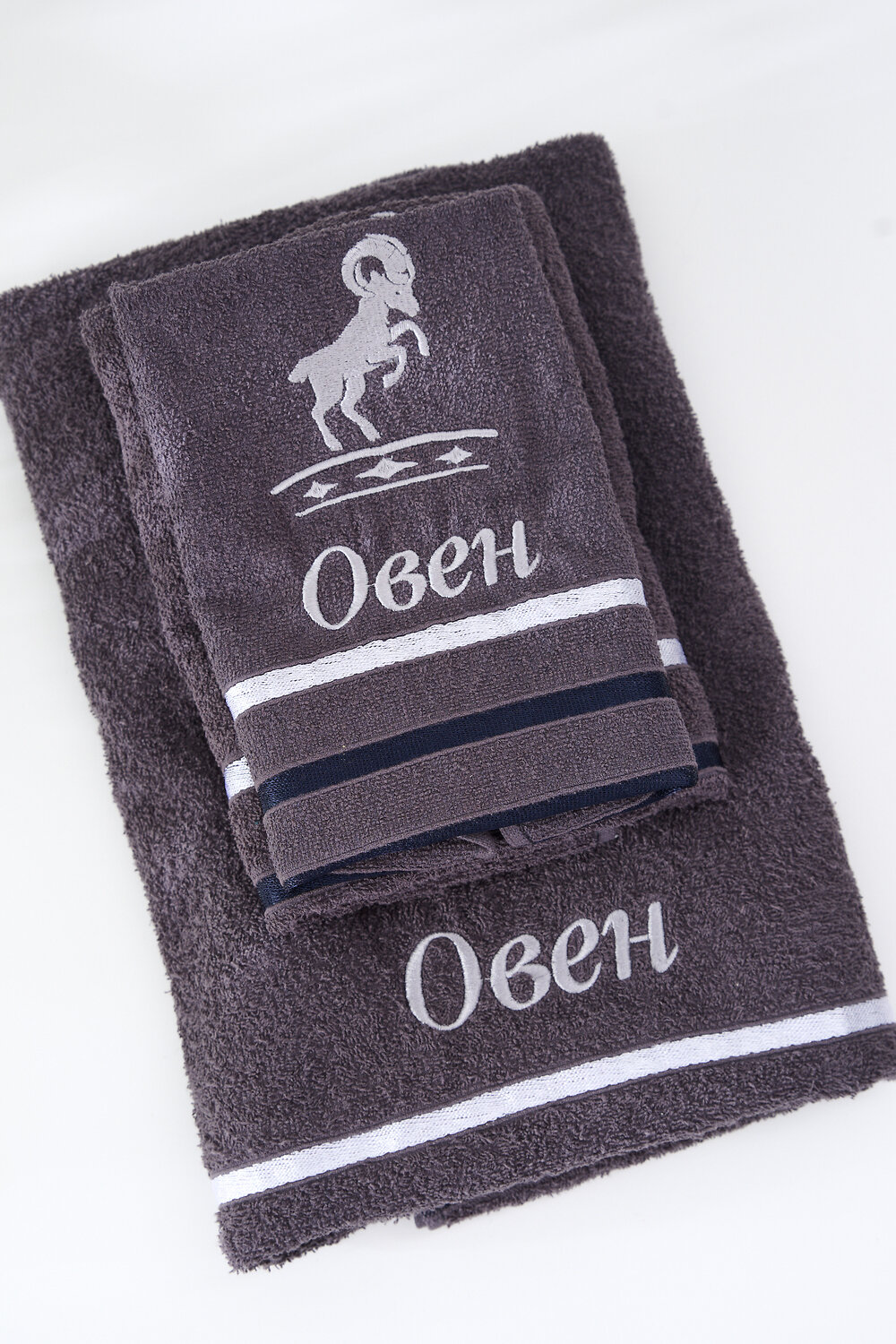 Натали Полотенце 576852 14418 графит+овен