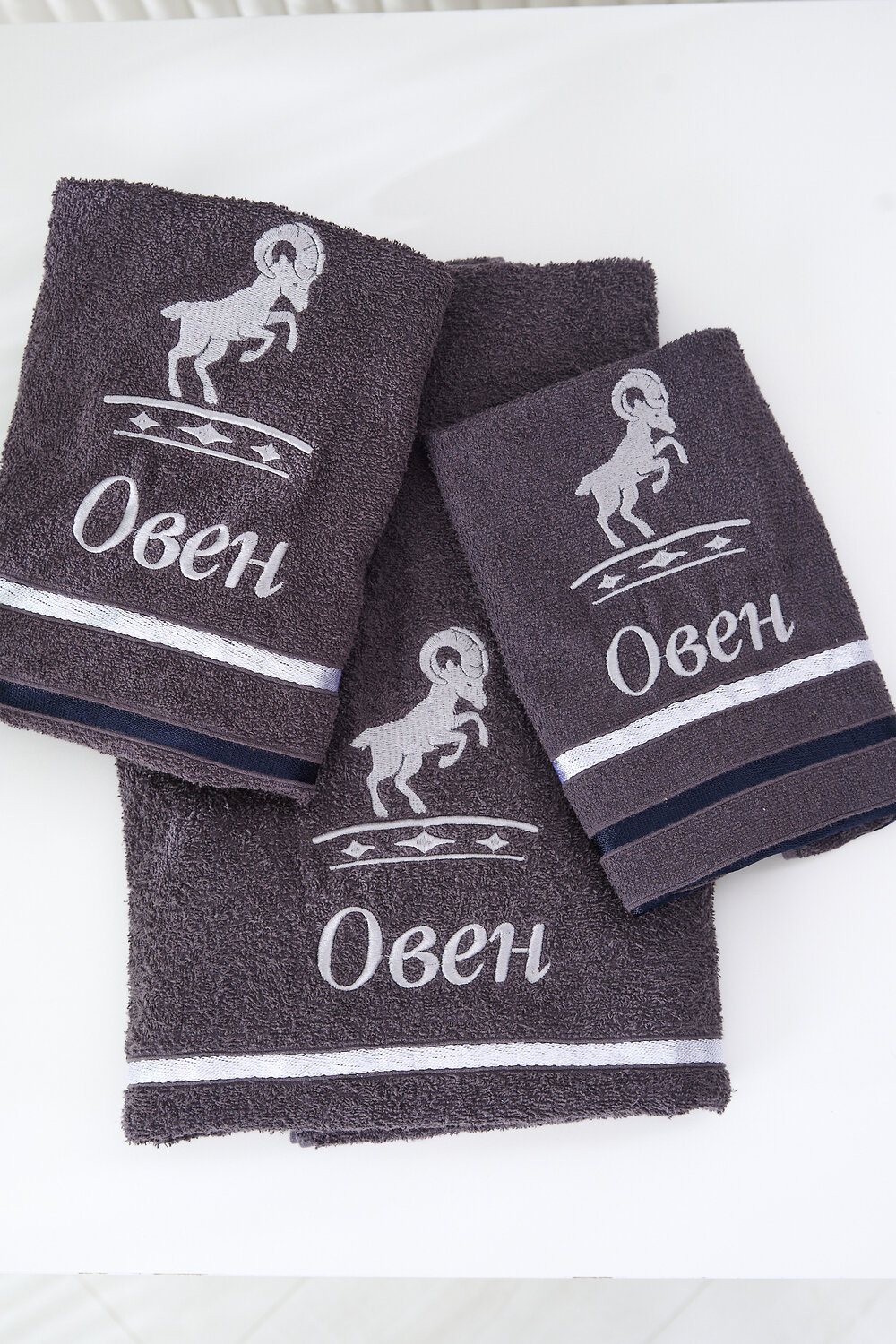 Натали Полотенце 576852 14418 графит+овен