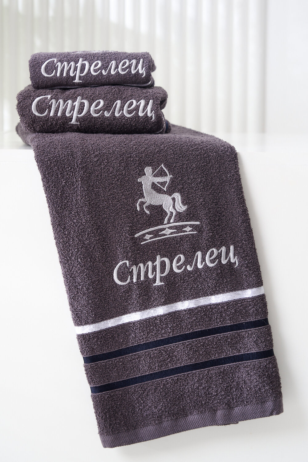 Натали Полотенце 576855 14418 графит+стрелец