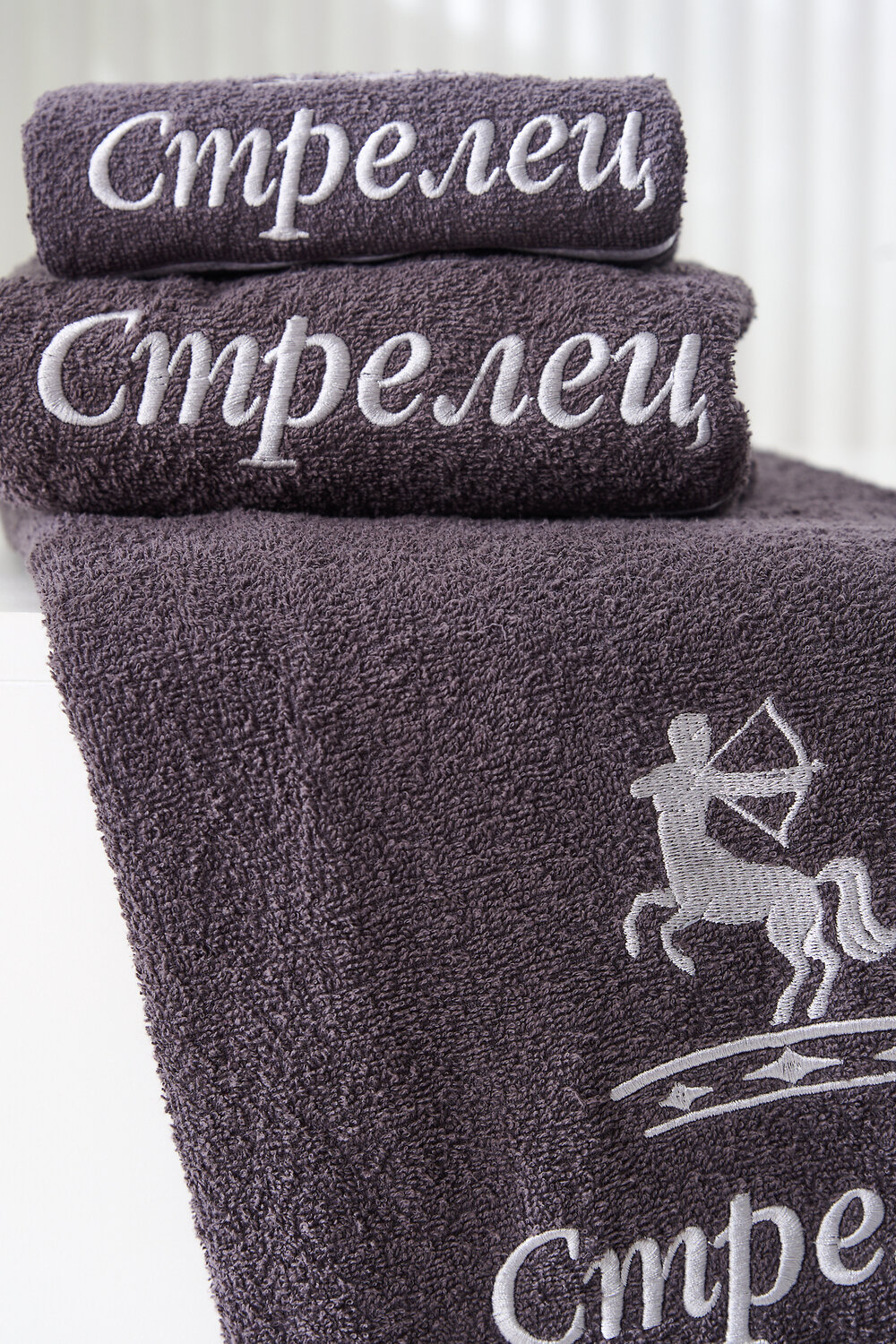 Натали Полотенце 576855 14418 графит+стрелец