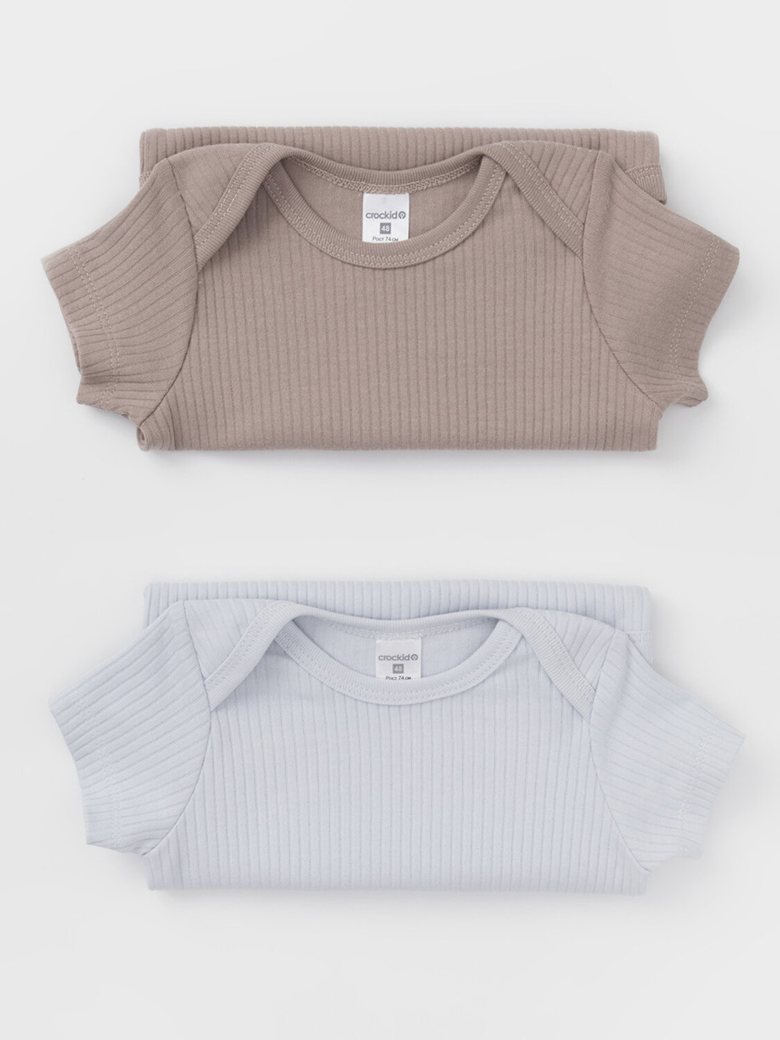 CROCKID Боди 576874 К 6525-2уп кофейный