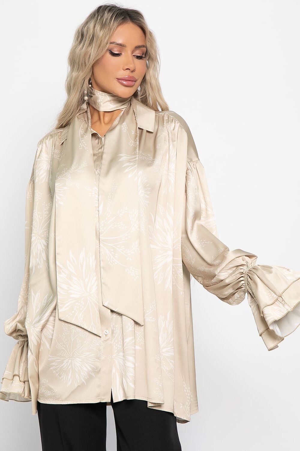 LT Collection Блуза 576889 Б14951-5М бежевый