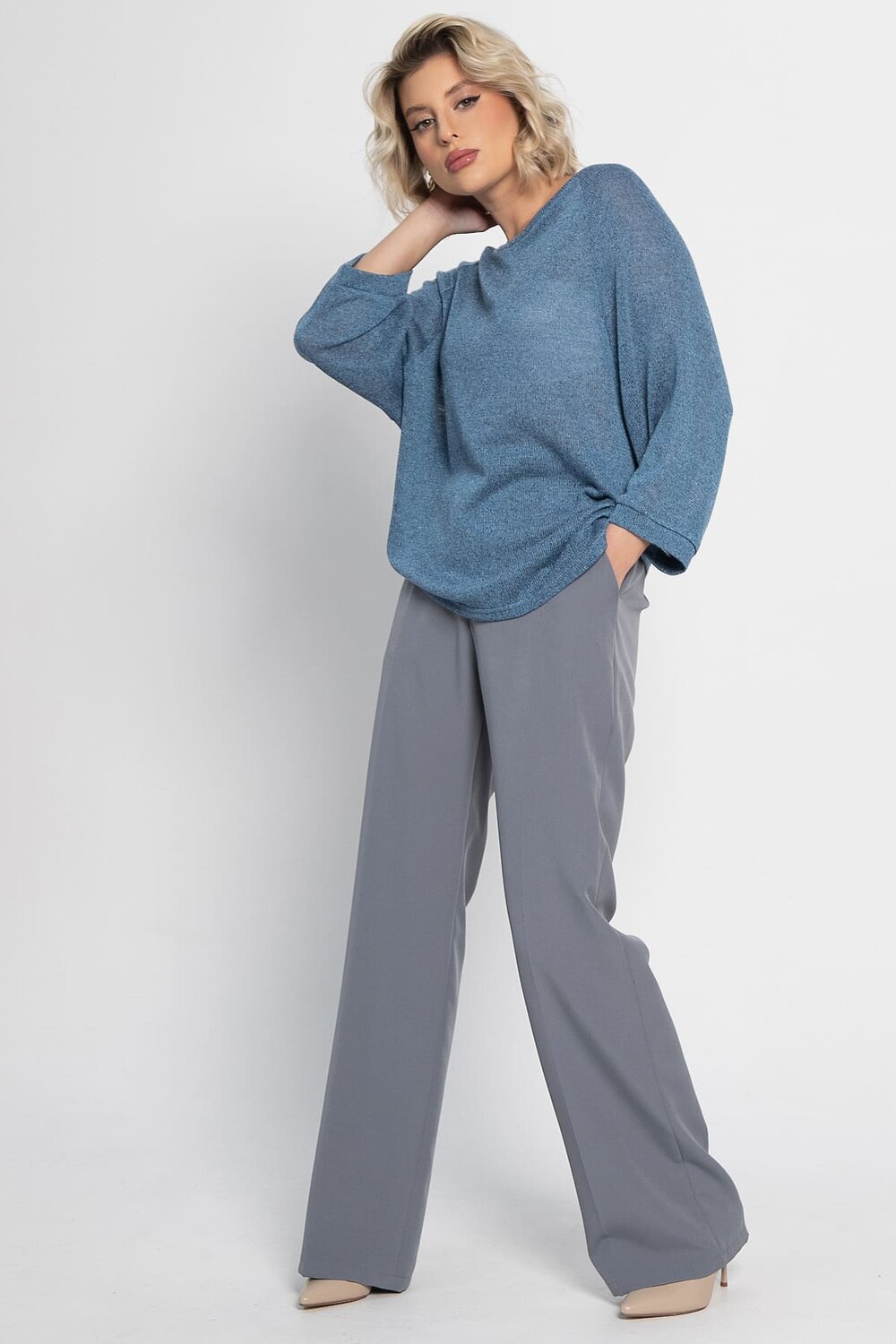 LT Collection Блуза 576892 Б14931-5М голубой