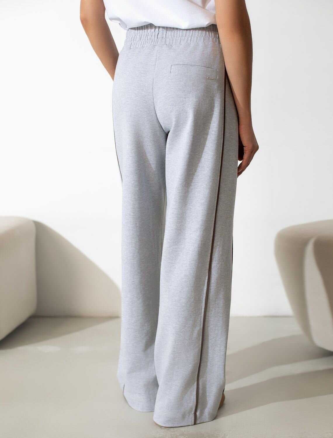 VILATTE Брюки 576894 D44.164 св.серый меланж