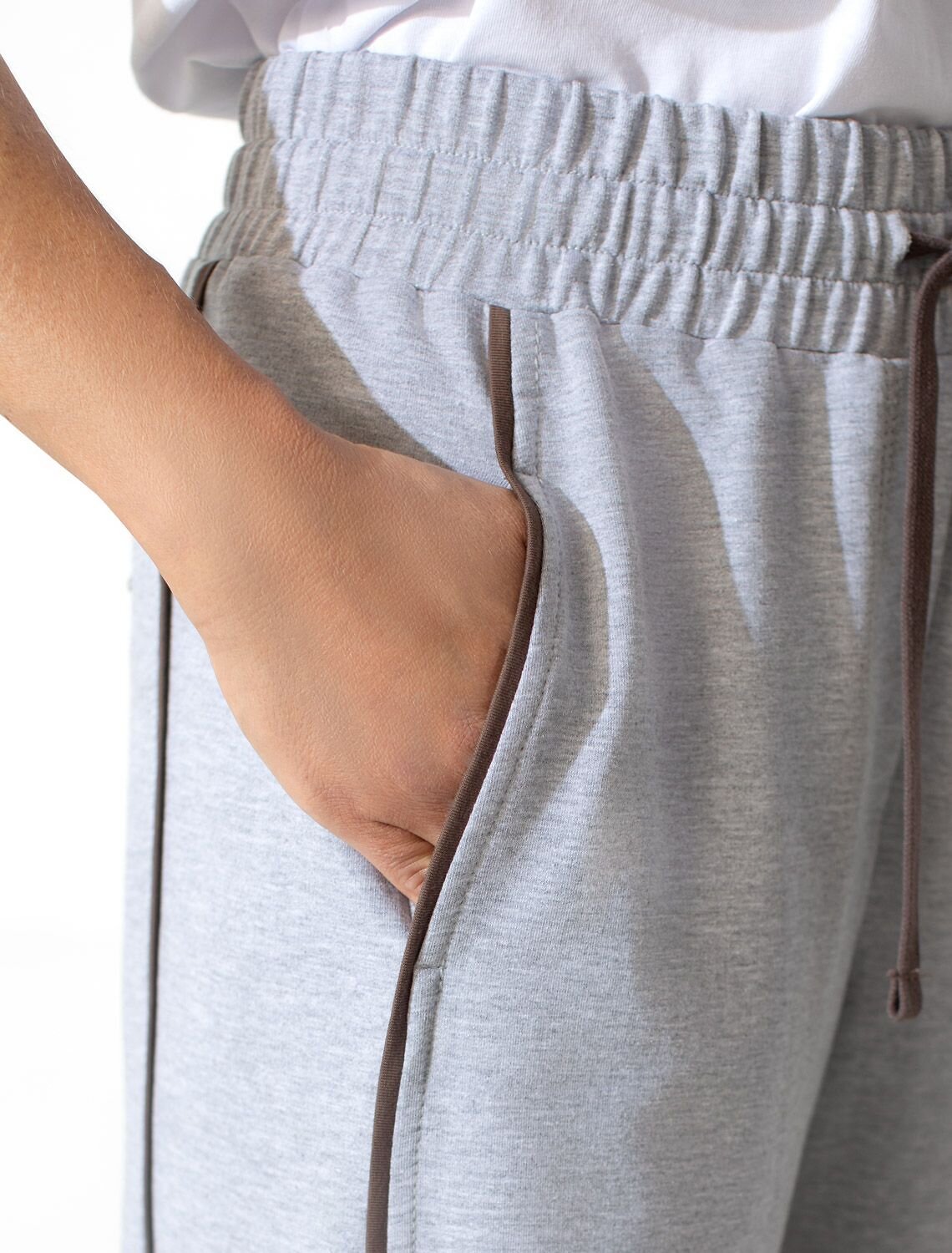 VILATTE Брюки 576894 D44.164 св.серый меланж