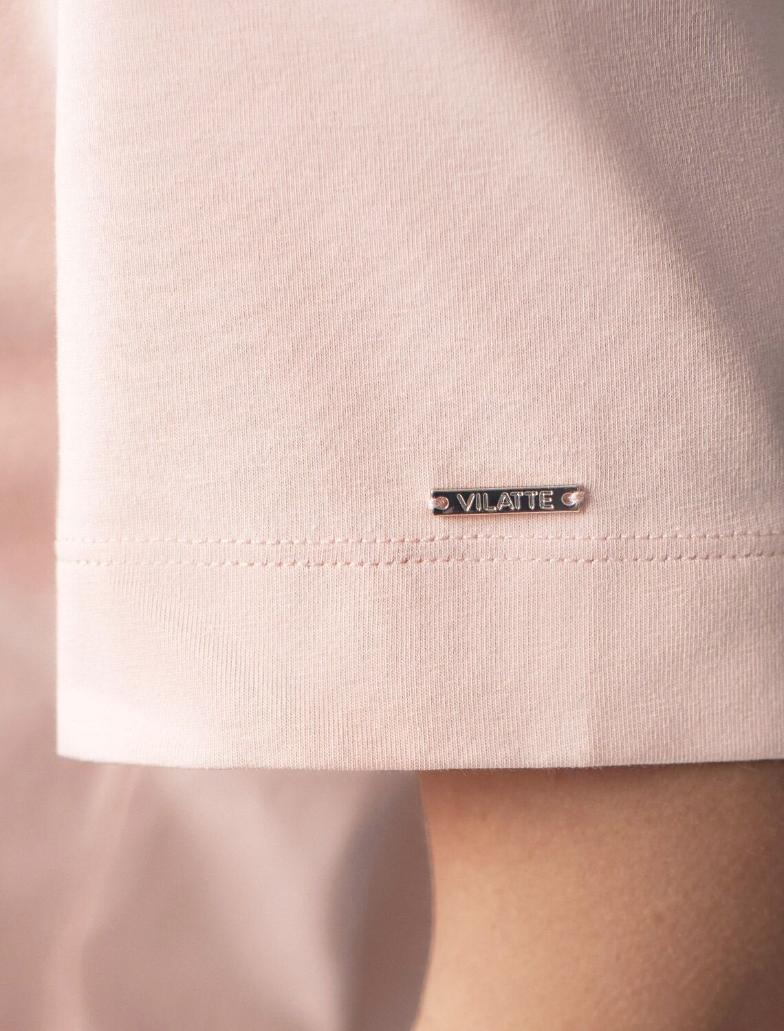 VILATTE Футболка 576896 D49.145 пудра_vibe