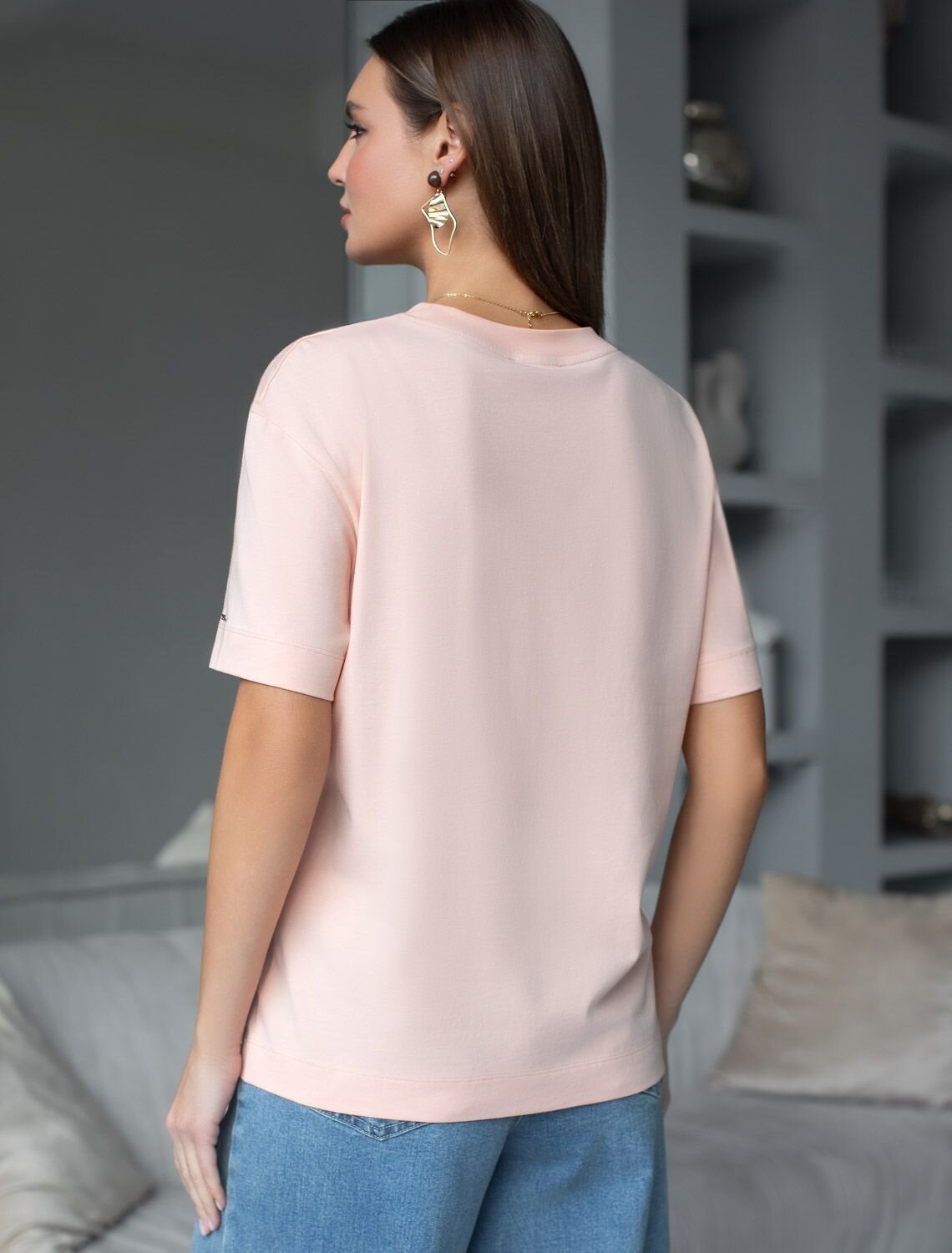 VILATTE Футболка 576896 D49.145 пудра_vibe