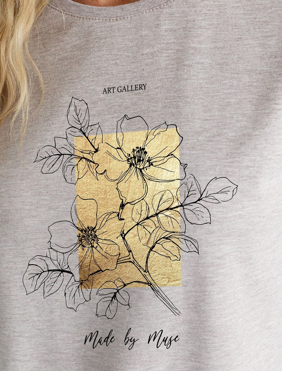 VILATTE Футболка 576898 D49.146 кофейный меланж_muse