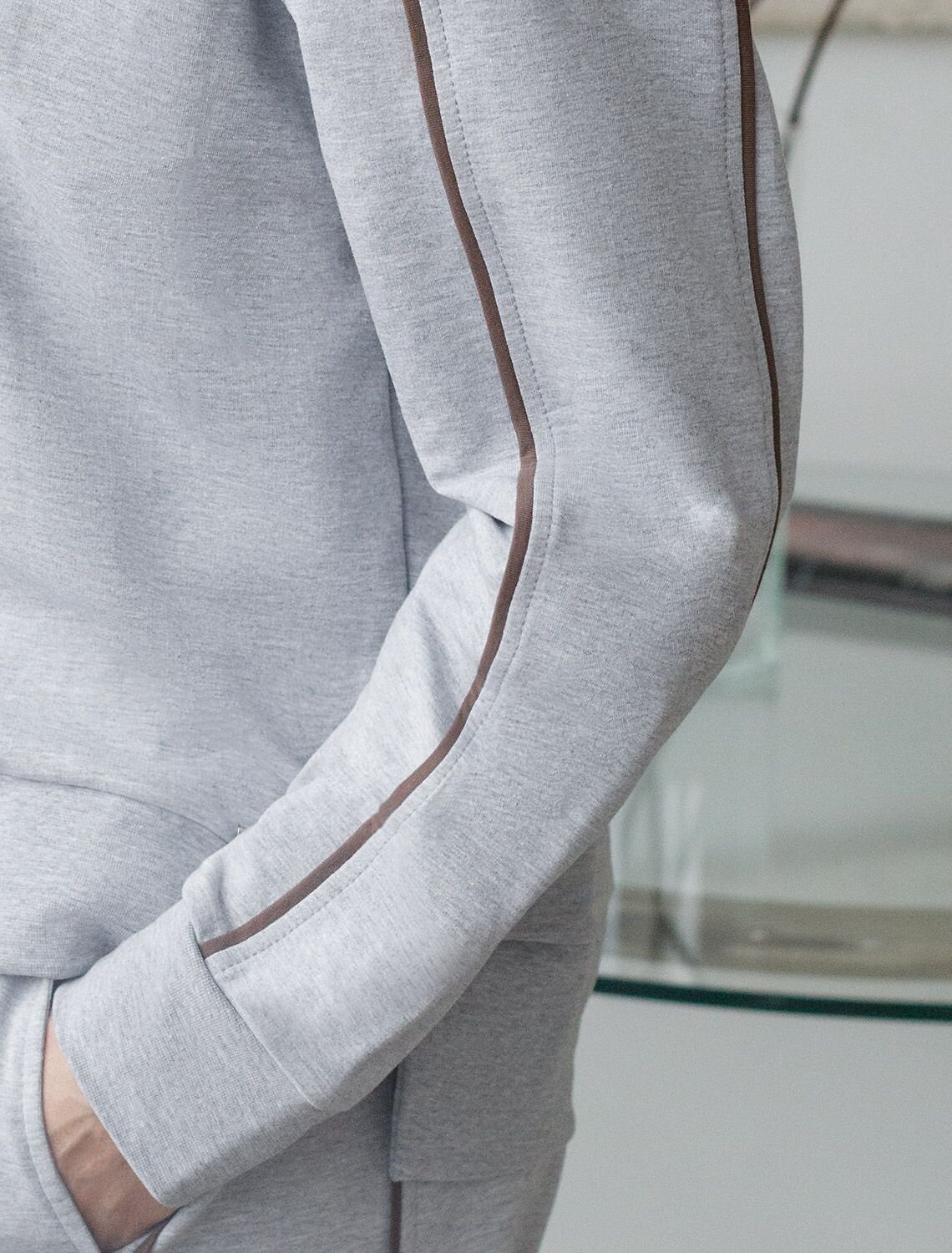 VILATTE Джемпер 576902 D49.161 св.серый меланж_cotton club