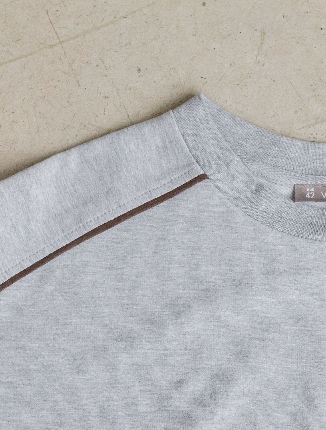 VILATTE Джемпер 576902 D49.161 св.серый меланж_cotton club