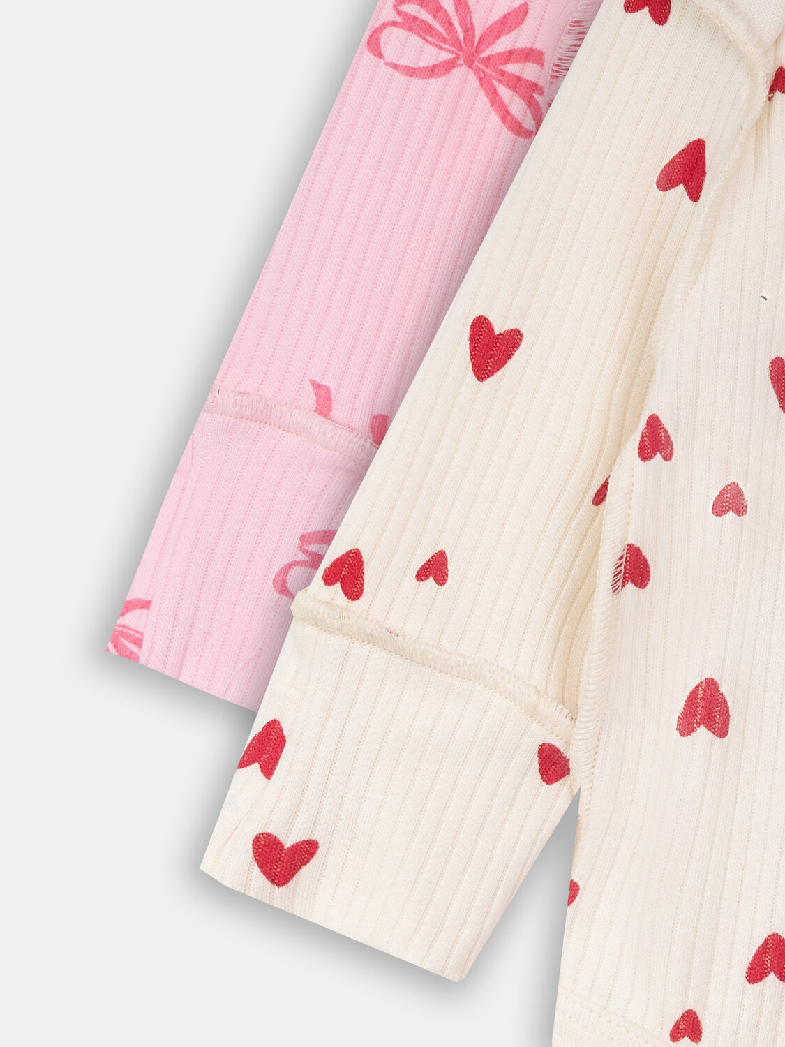 MARK FORMELLE Боди детское 576997 13018-1-2 сердечки на молочном +бантики на розовой сказке