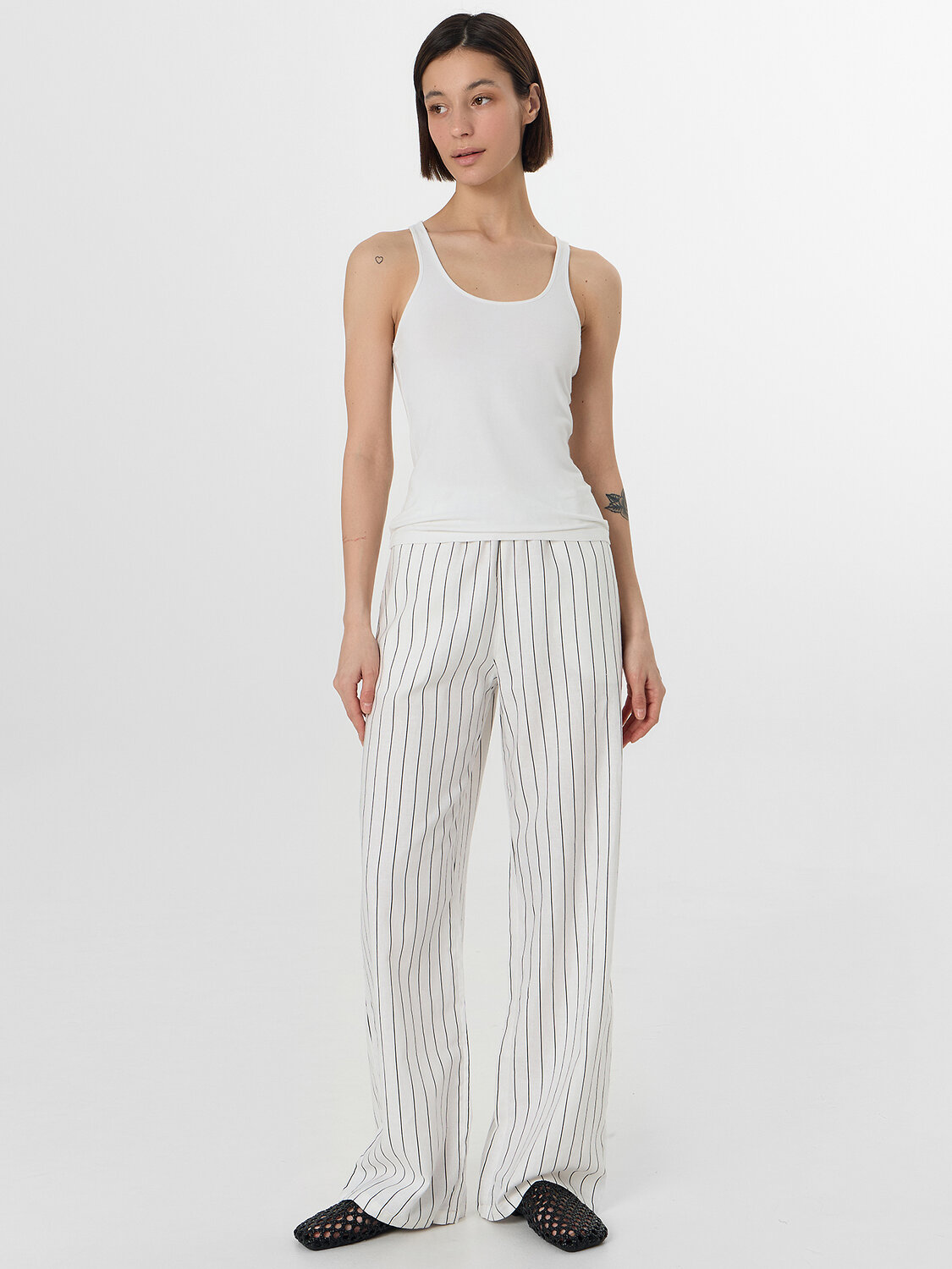 MARK FORMELLE Брюки 577016 532431 полоска на белом