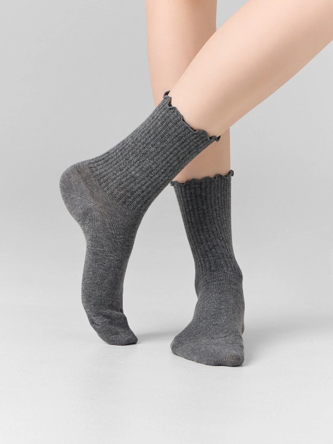 MARK FORMELLE Женские носки 577110 283K-1719 т.серый меланж
