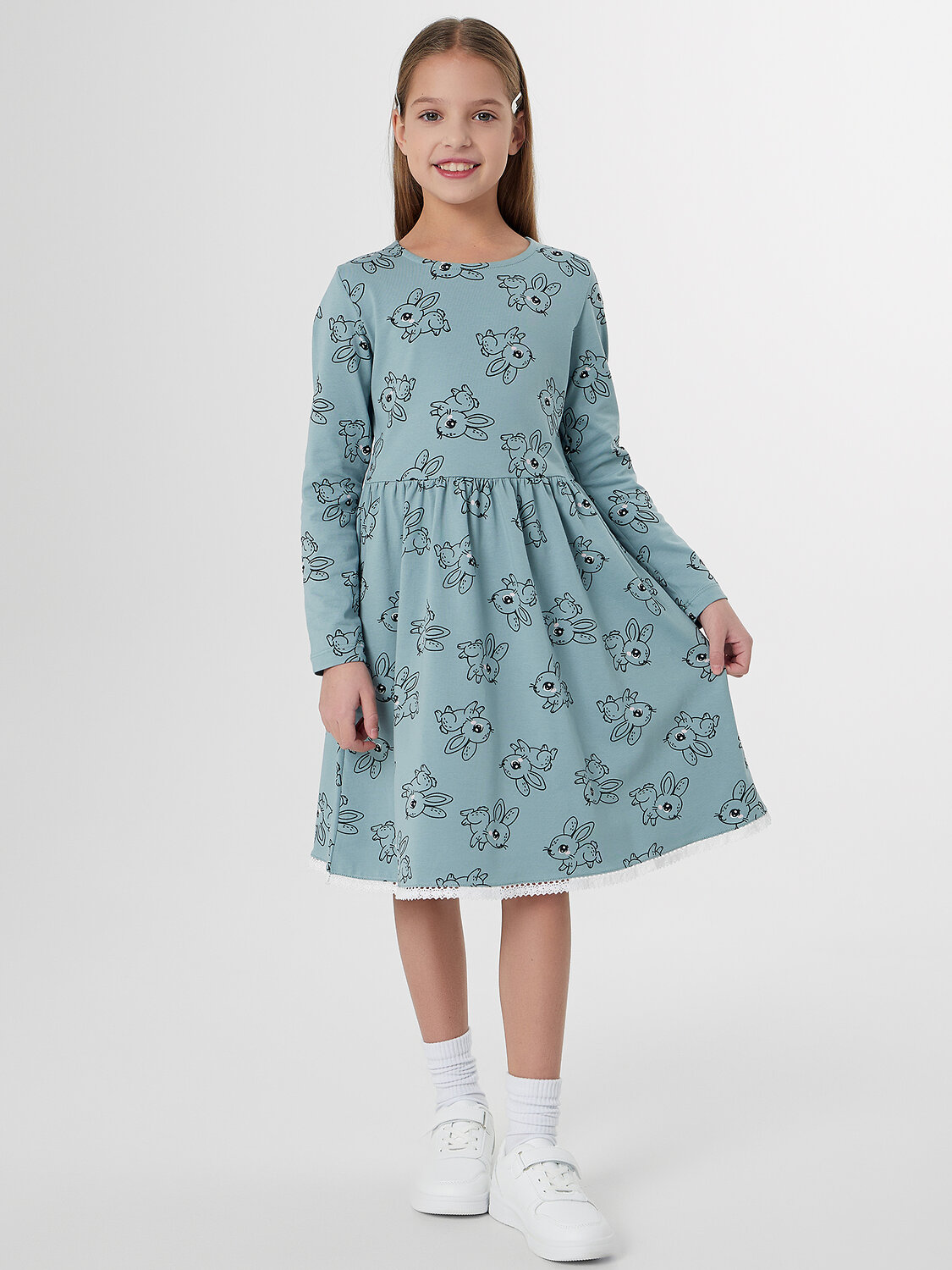 MARK FORMELLE Платье 577161 157986 зайчики на цвете сланец