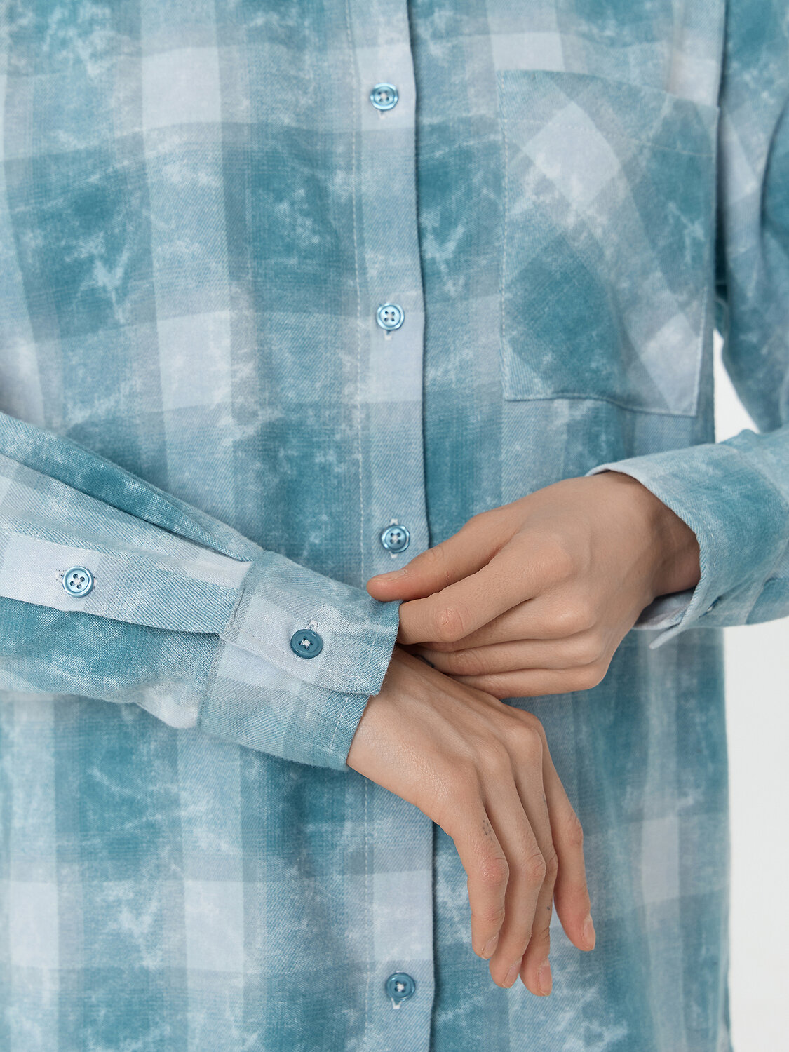 MARK FORMELLE Рубашка 577165 122963 синяя клетка