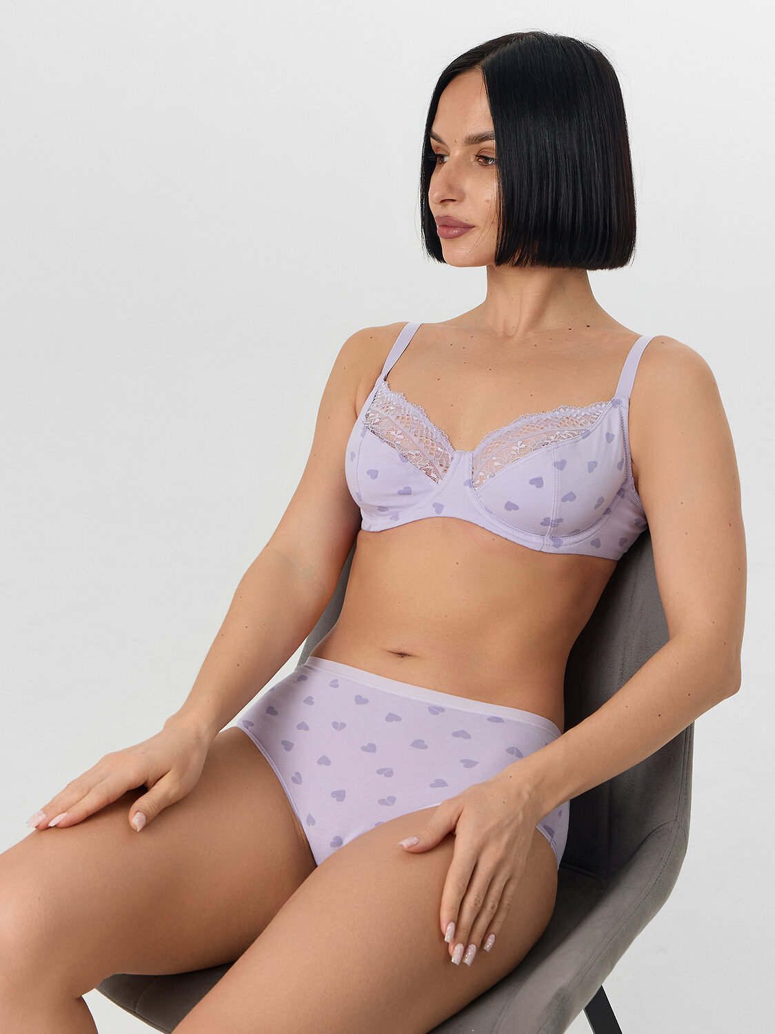 MARK FORMELLE Трусы 577206 412426 сердечки на сиреневом