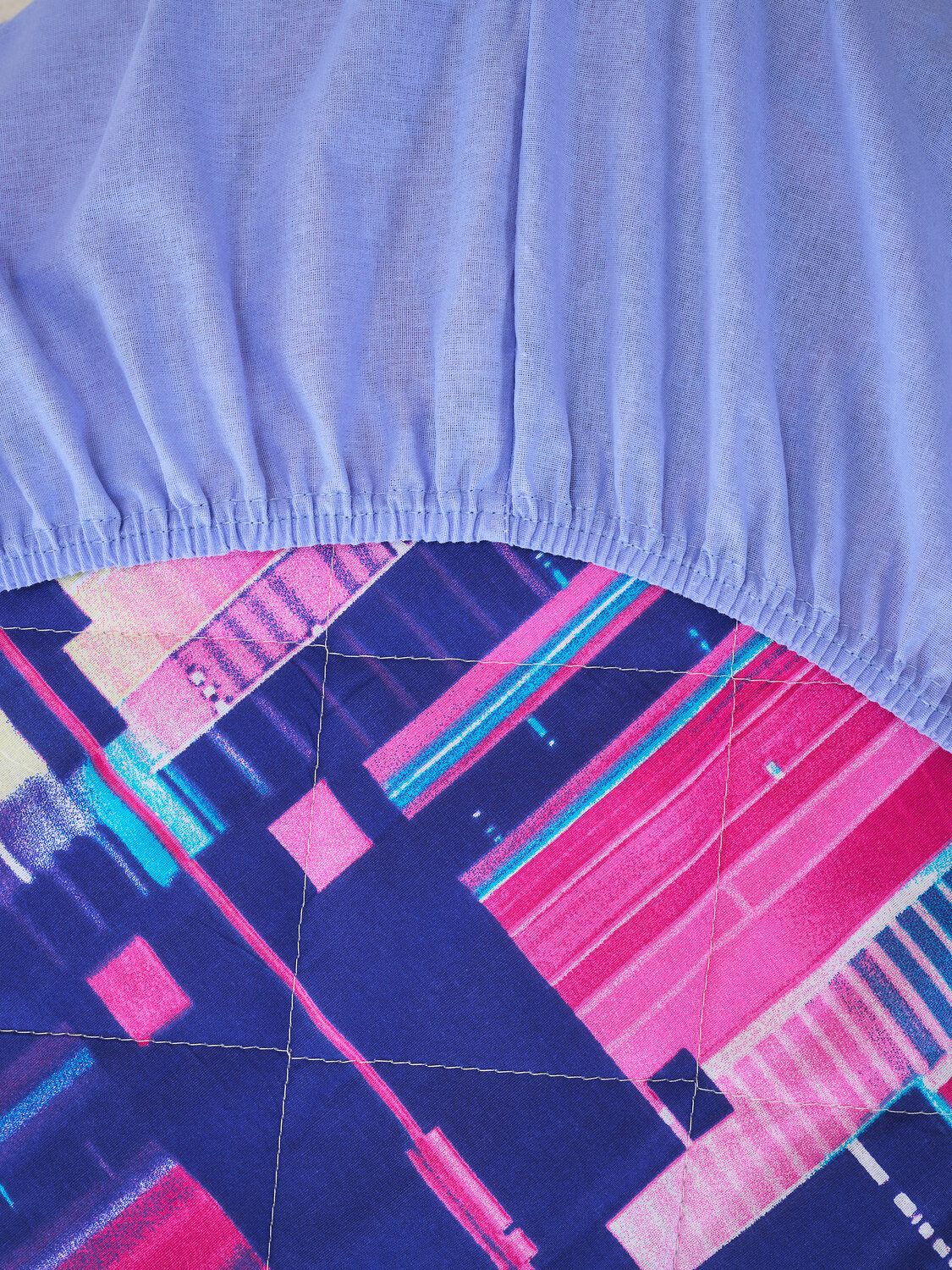 Текс-плюс КПБ Общий 577222 00-00246412 лето из поплина с простыней на резинке - Сити Найт