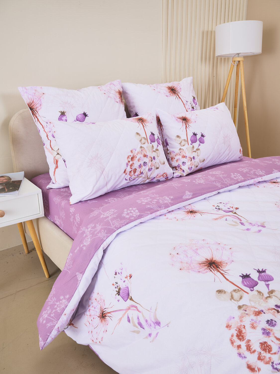 Текс-плюс КПБ Общий 577224 00-00246412 лето из поплина с простыней на резинке - Виталина