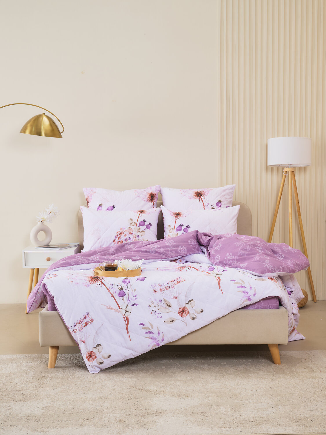 Текс-плюс КПБ Общий 577224 00-00246412 лето из поплина с простыней на резинке - Виталина