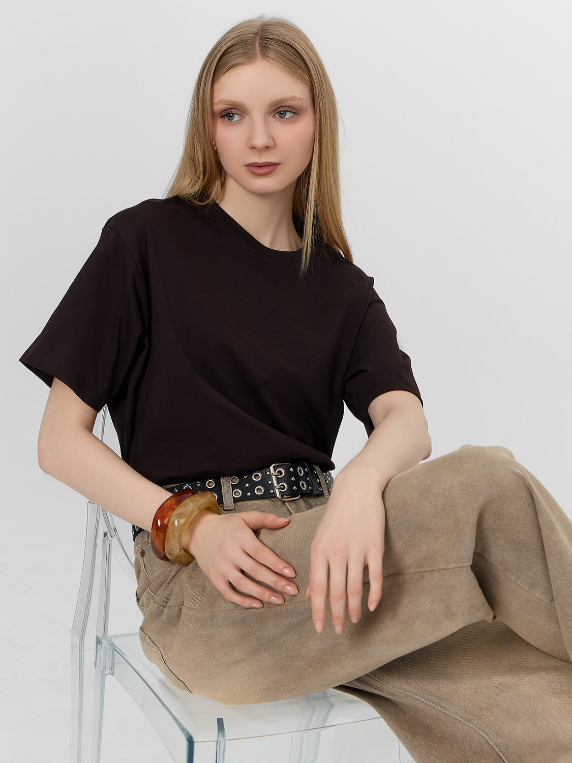 MARK FORMELLE Футболка 577239 112678 горький шоколад