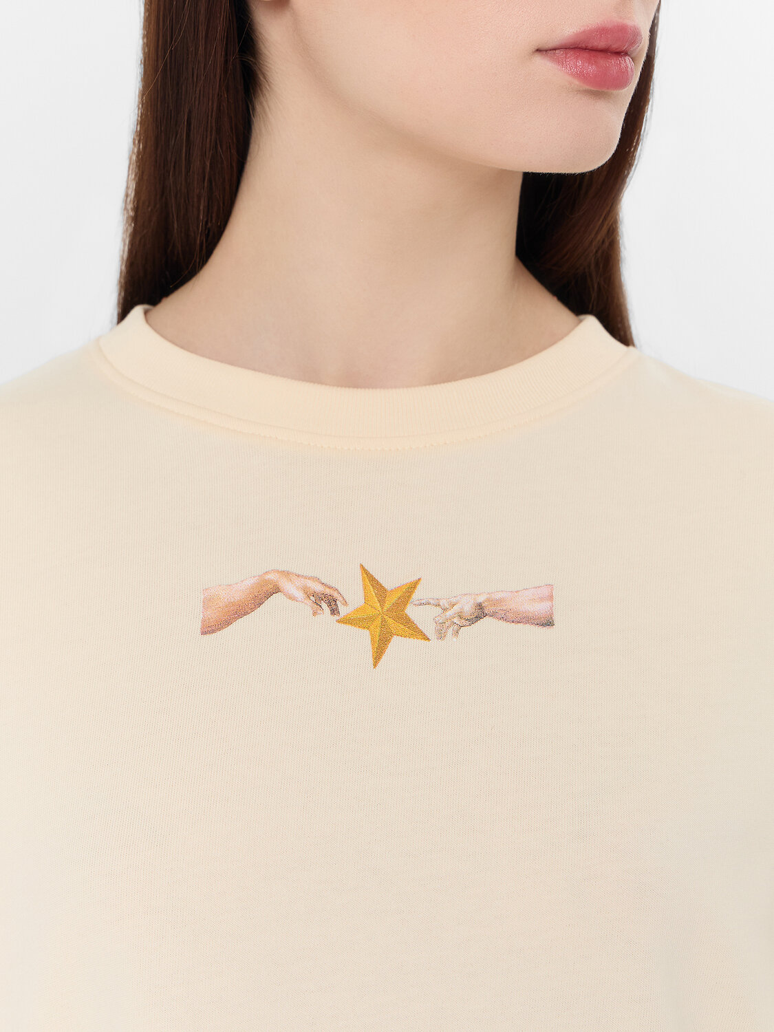 MARK FORMELLE Футболка 577248 112961 сливочное масло +печать