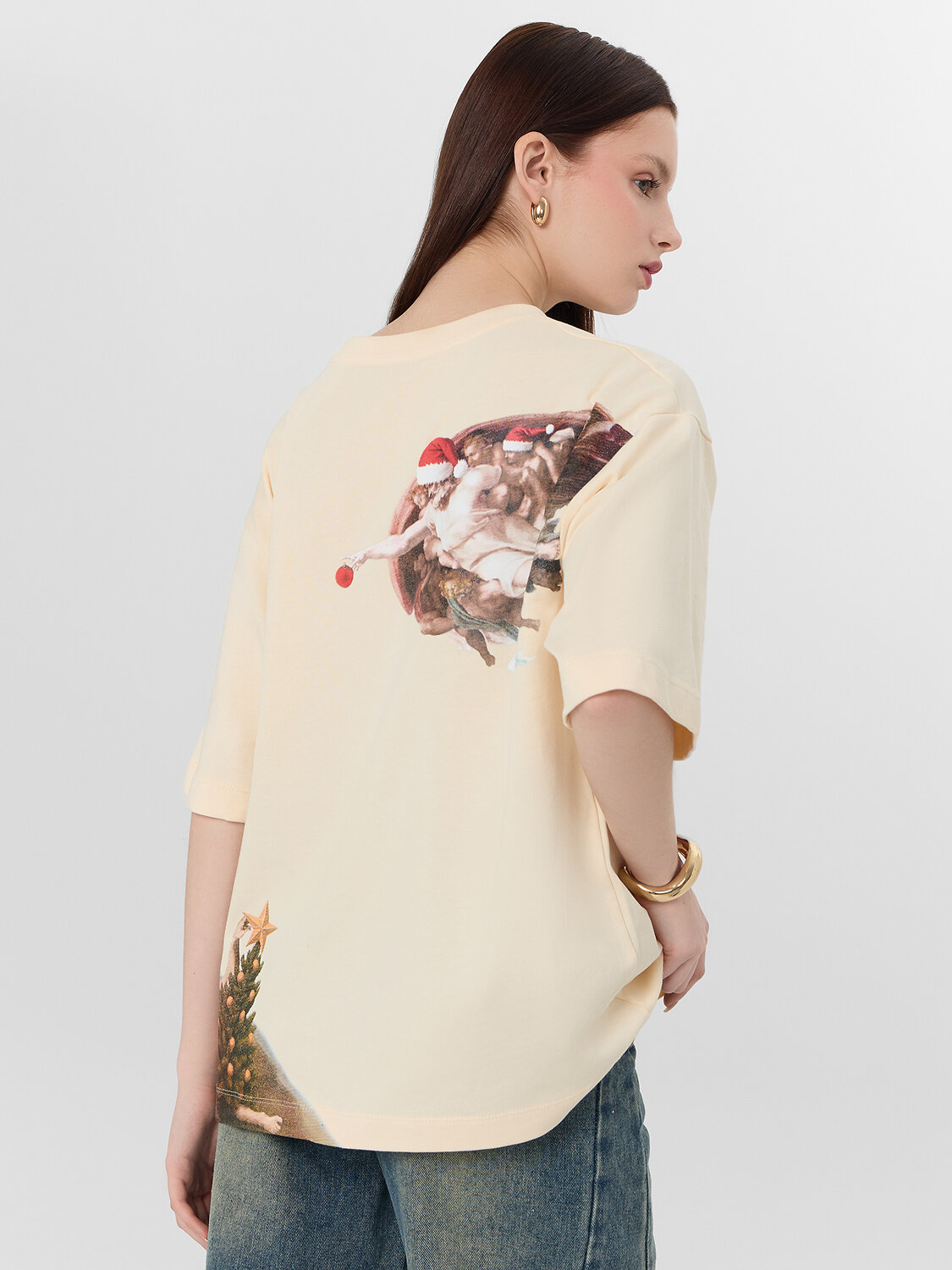 MARK FORMELLE Футболка 577248 112961 сливочное масло +печать