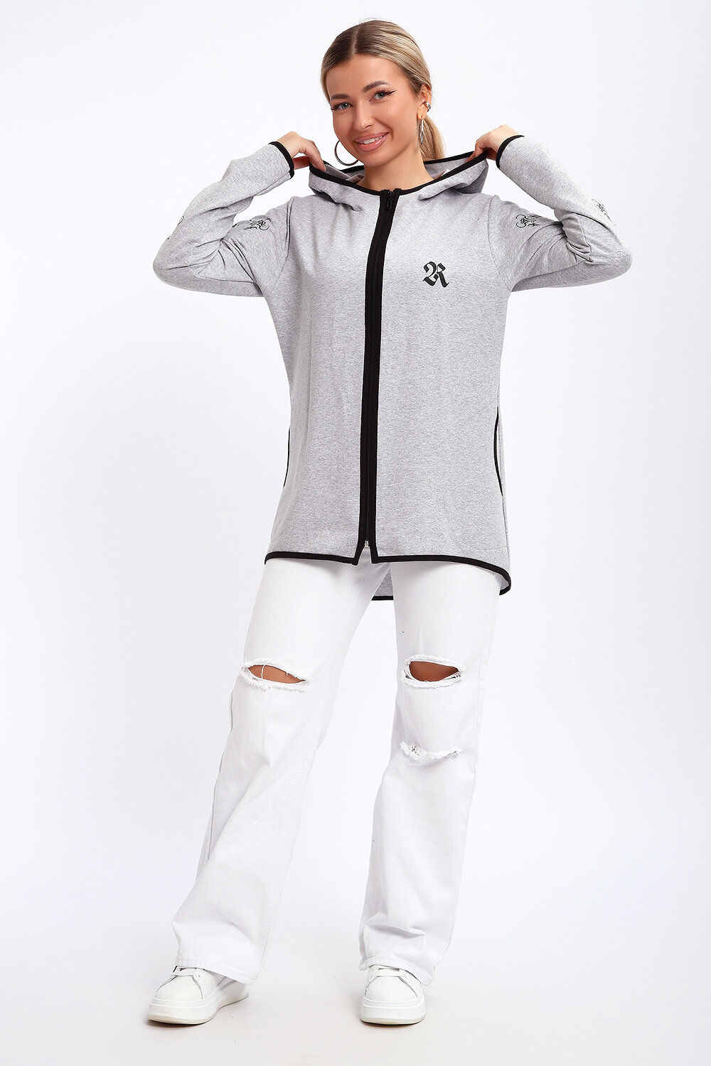 Натали Туника 577306 85036 серый