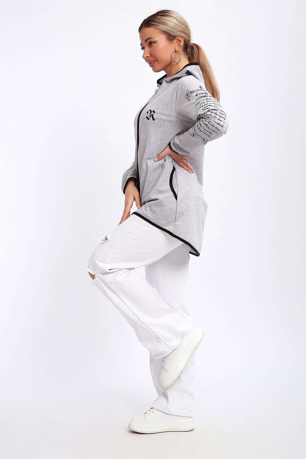 Натали Туника 577306 85036 серый