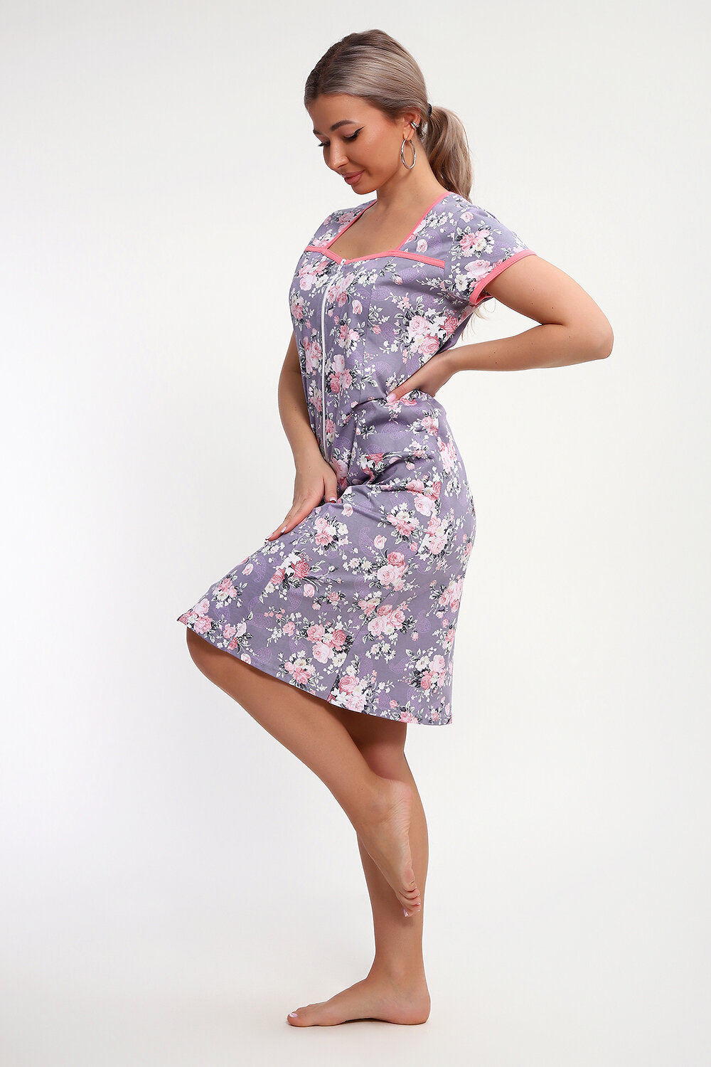 Натали Халат 577308 85037 серый