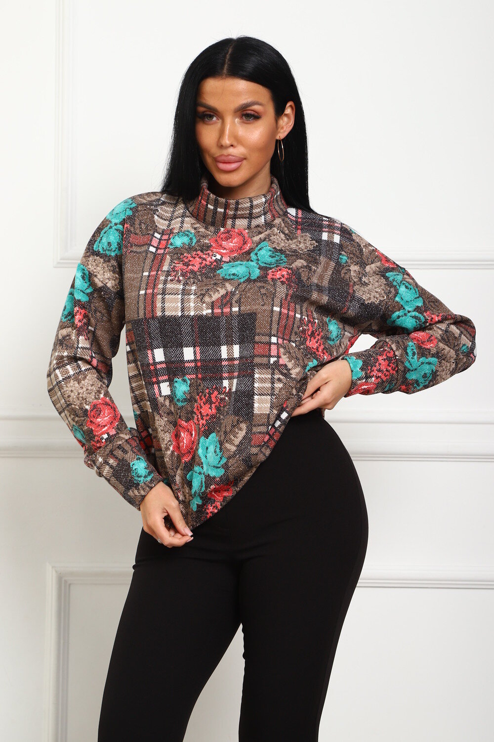 Натали Джемпер 577309 20689 коричневый