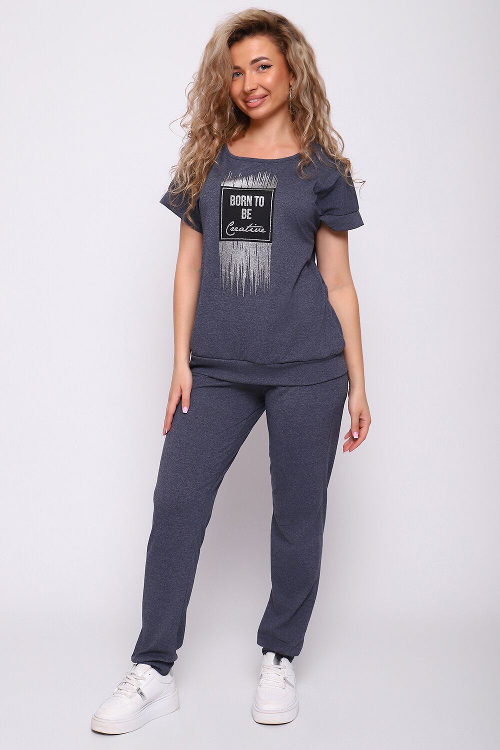 Натали Костюм 577316 51201 темно-серый меланж