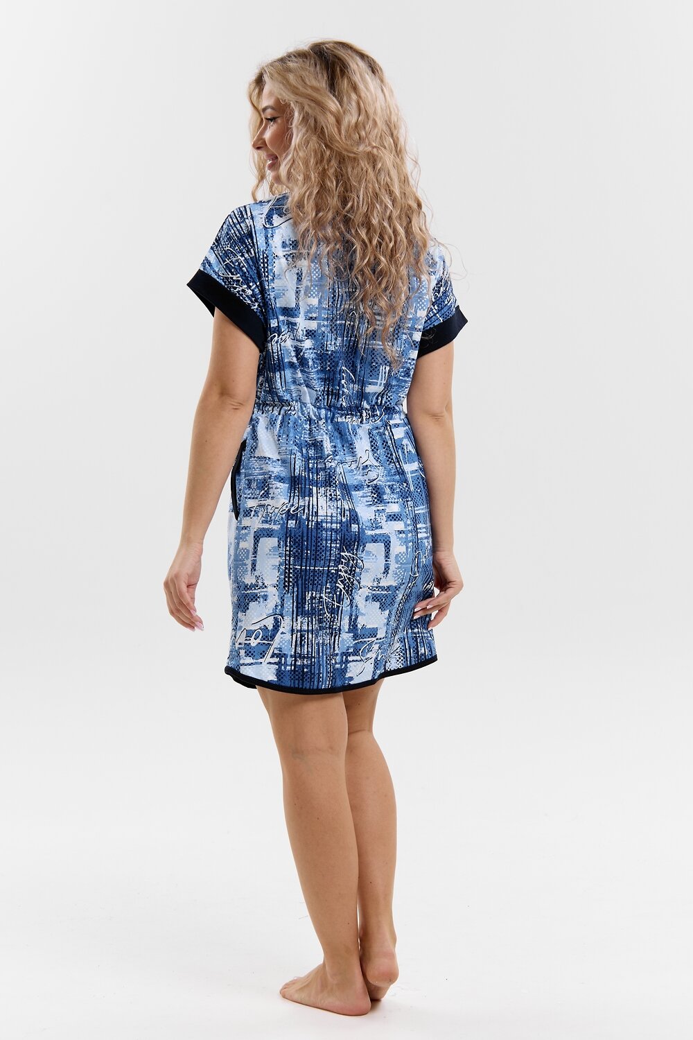 Натали Халат 577318 36993 синий