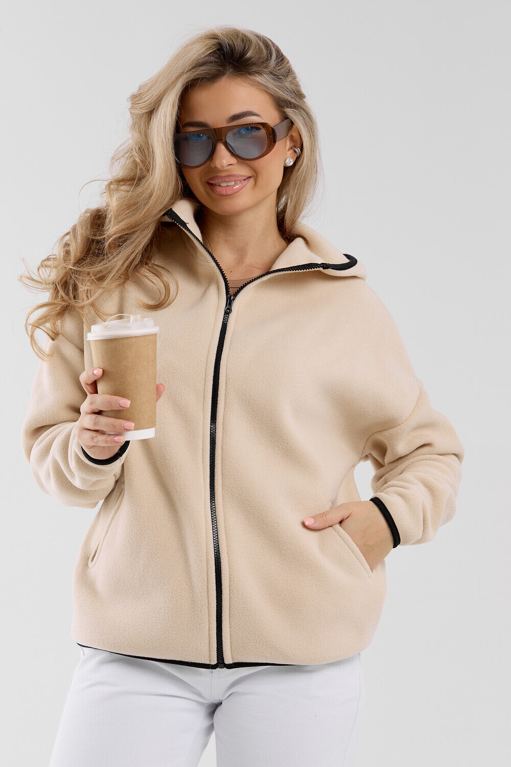 Натали Толстовка 577322 36991 бежевый