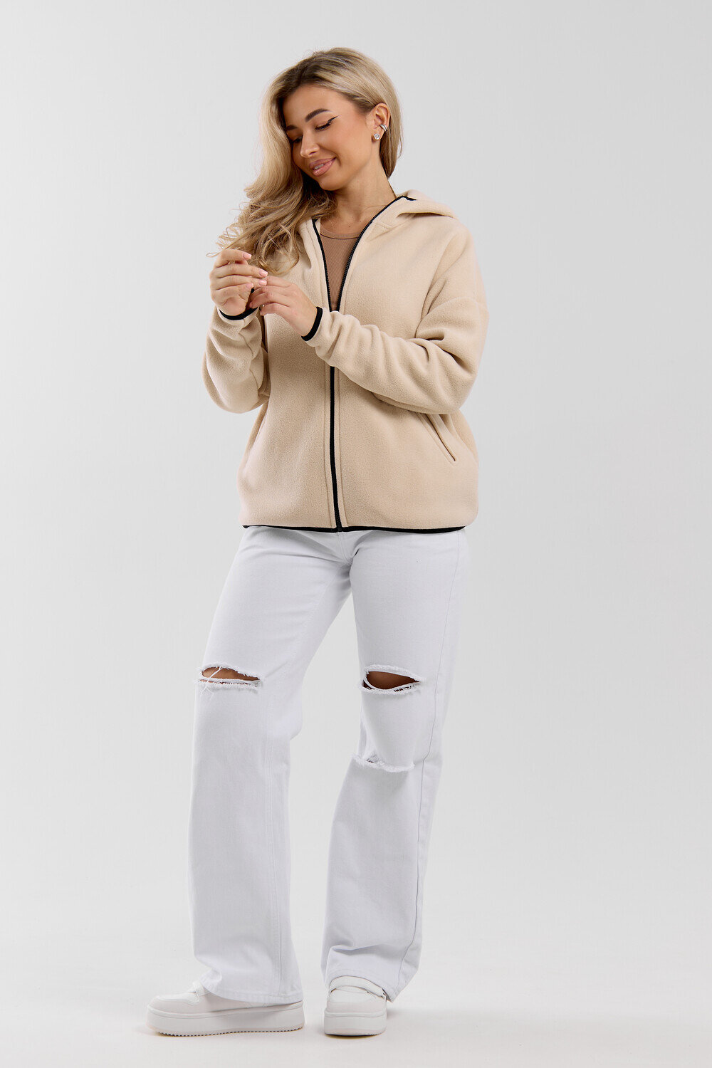 Натали Толстовка 577322 36991 бежевый