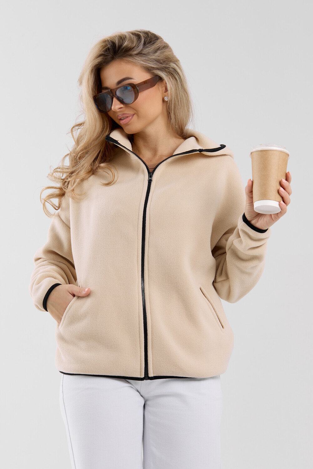 Натали Толстовка 577322 36991 бежевый