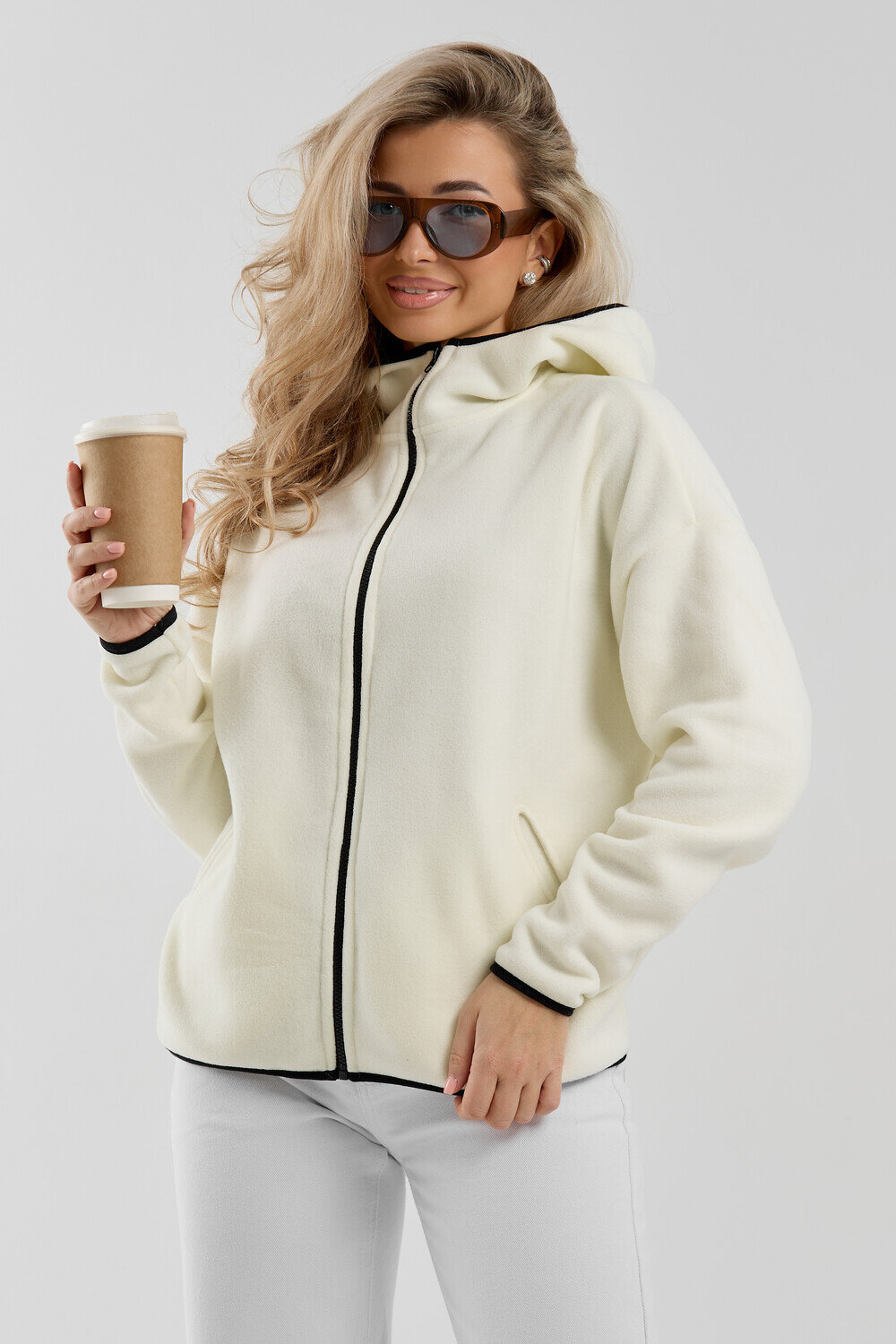 Натали Толстовка 577323 36991 молочный