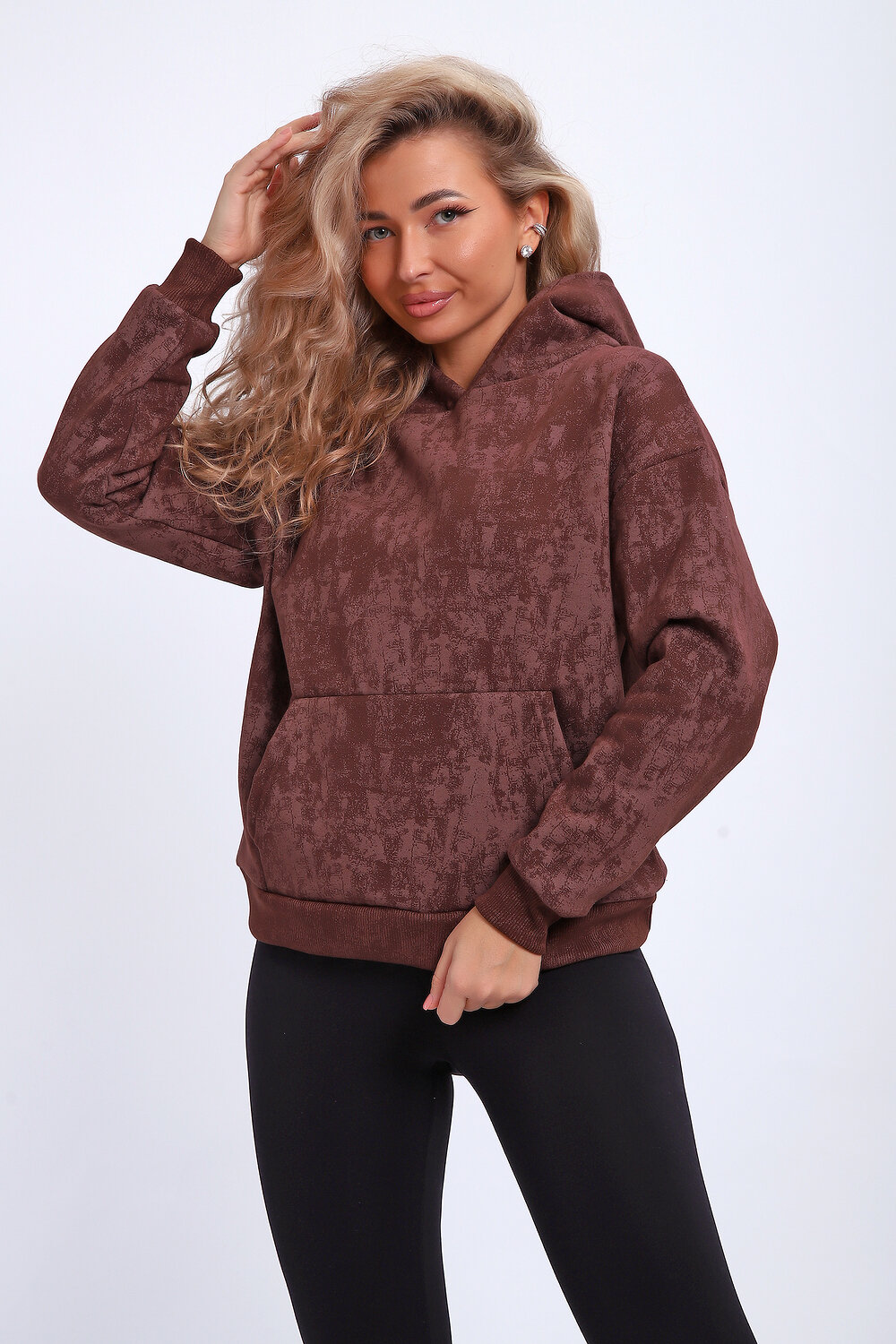 Натали Толстовка 577327 29019 коричневый