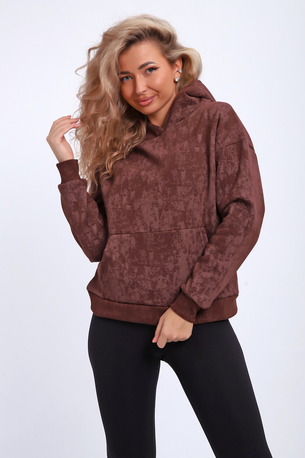 Натали Толстовка 577327 29019 коричневый