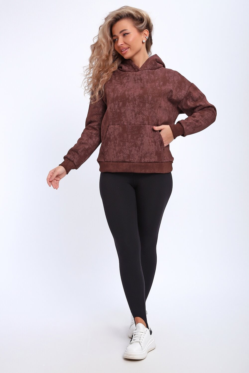 Натали Толстовка 577327 29019 коричневый