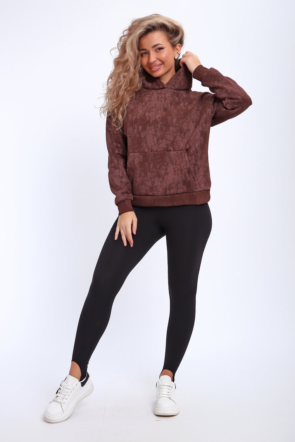 Натали Толстовка 577327 29019 коричневый