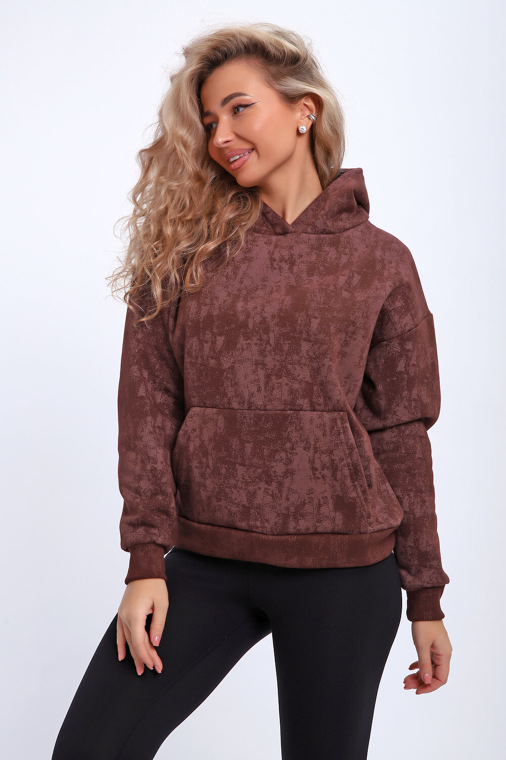 Натали Толстовка 577327 29019 коричневый