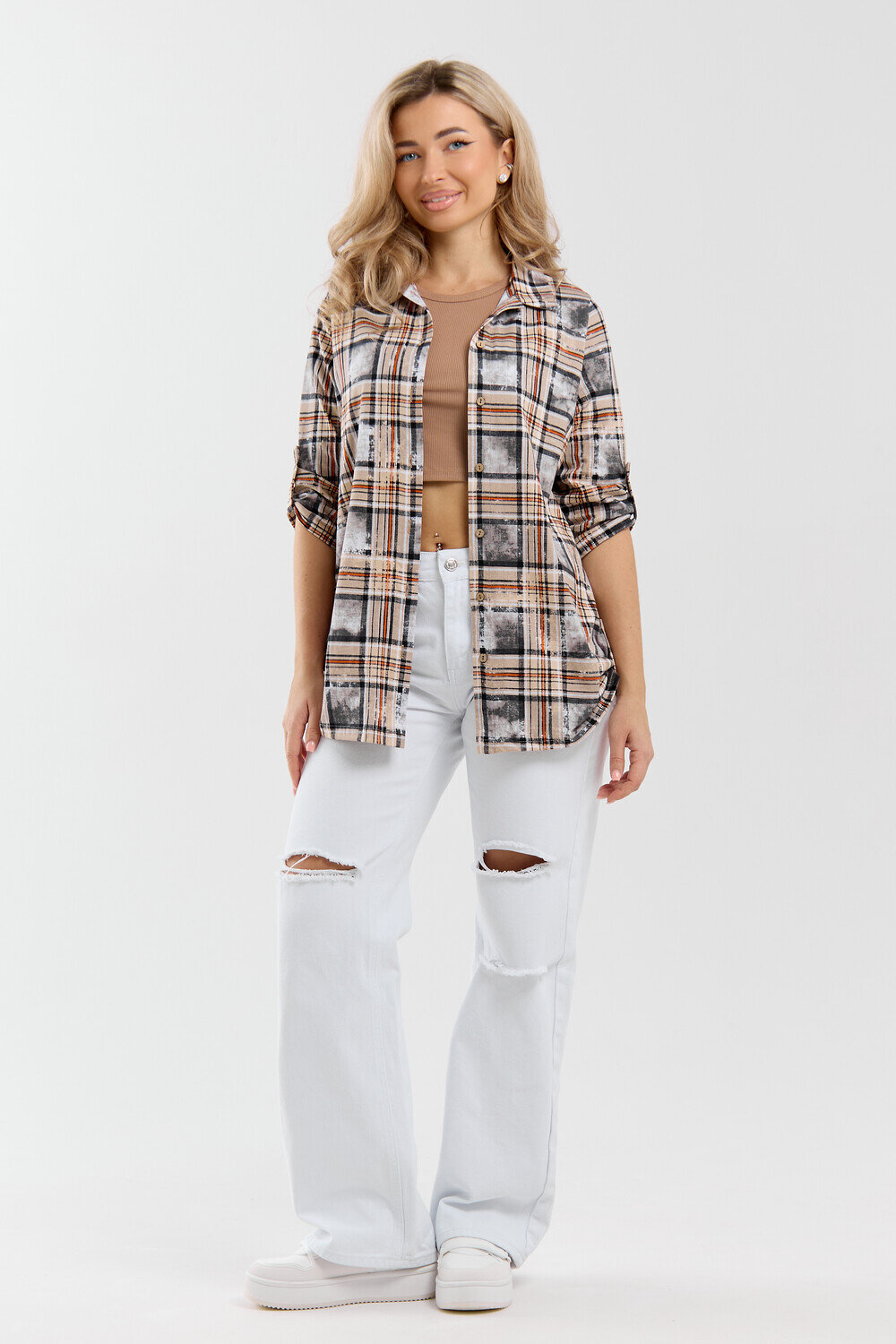 Натали Рубашка 577330 36989 оранжевый