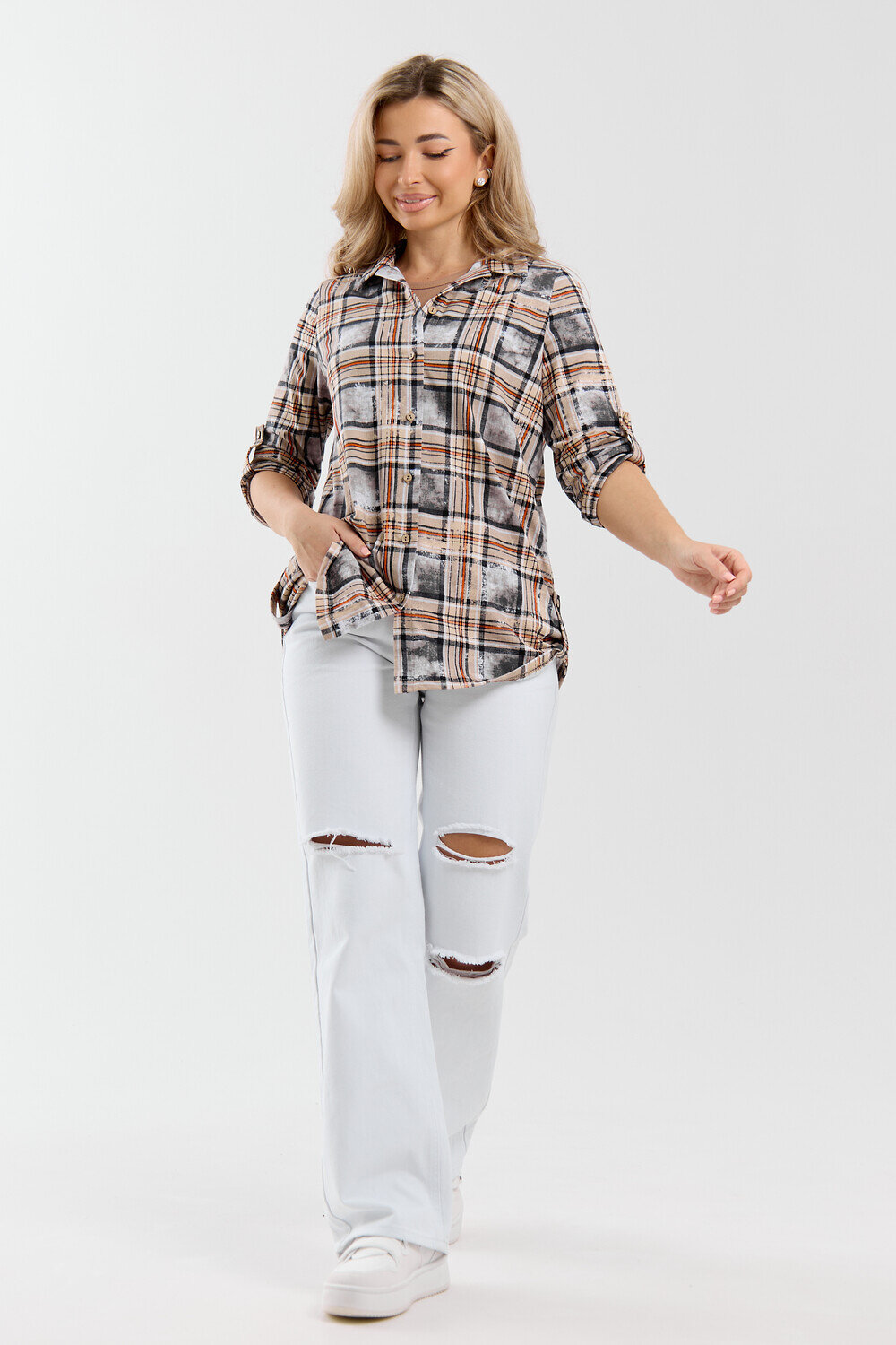 Натали Рубашка 577330 36989 оранжевый