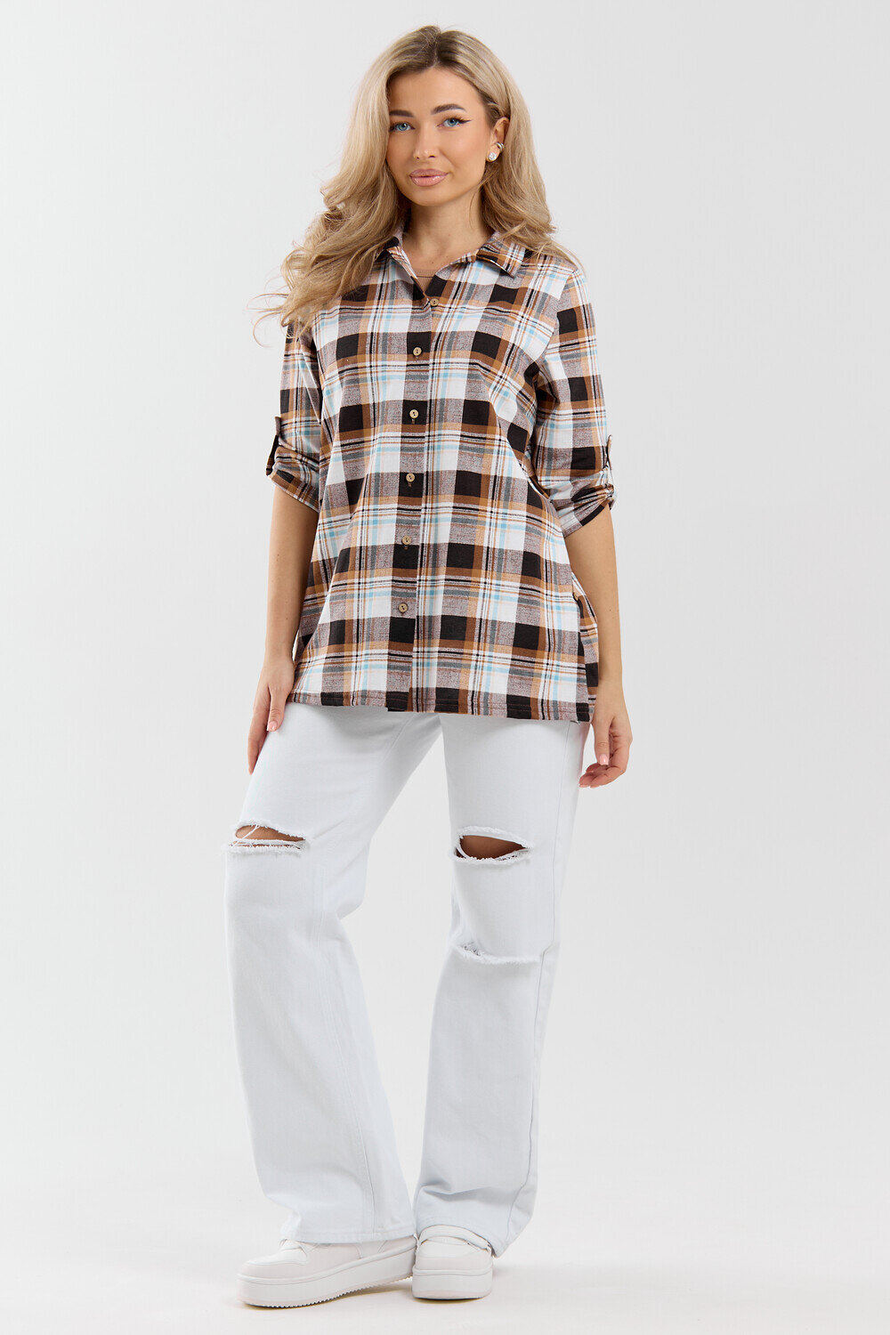 Натали Рубашка 577331 36988 коричневый